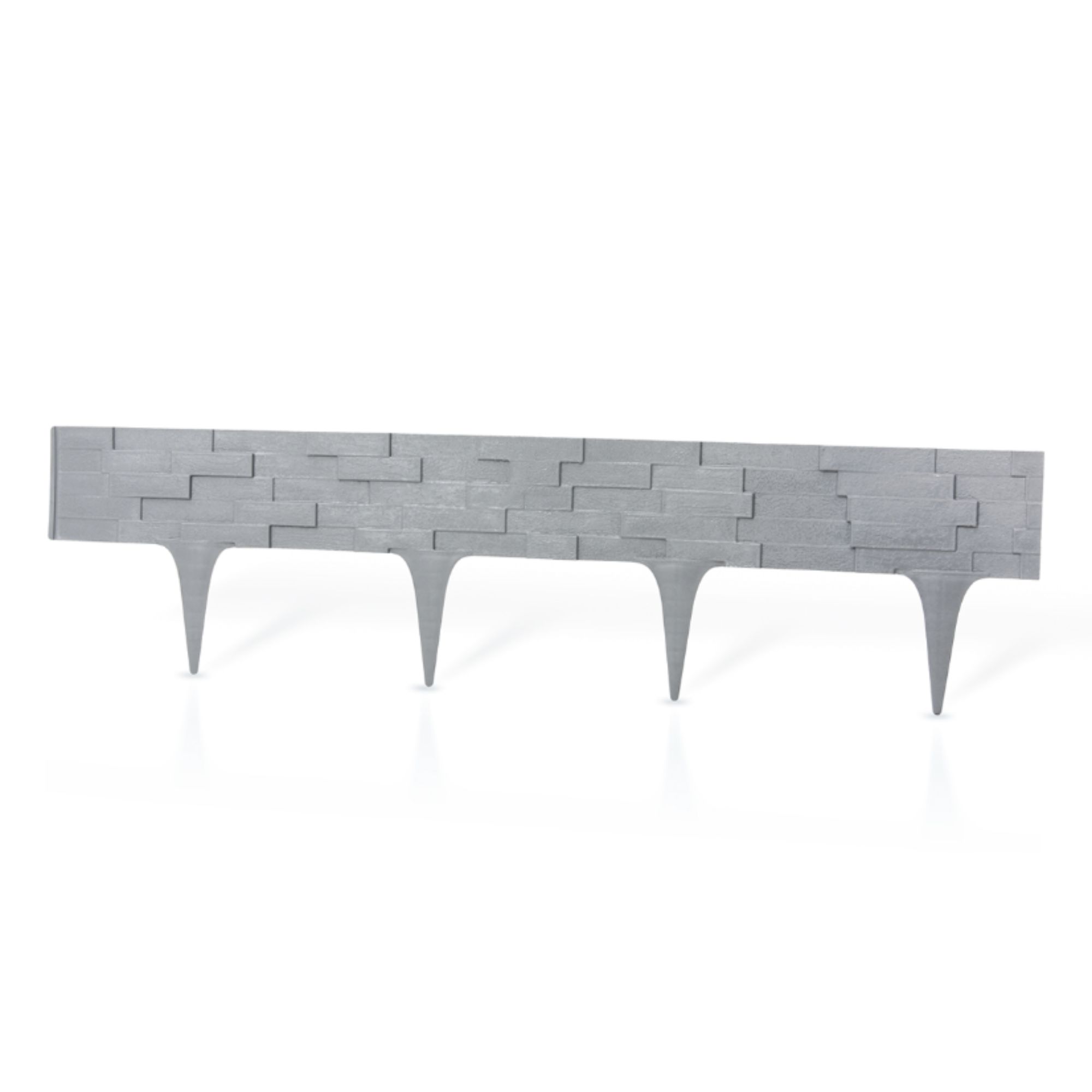 Gard decorativ plastic piatră antracit